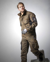 Pracovní montérková blůza ARDON® VISION při nošení hnědá